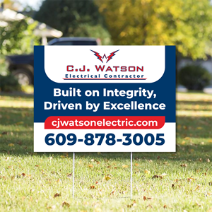 Diseño de Señalética por Imagine design000 para CJ Watson Electrical Contractor | Diseño: #36694905