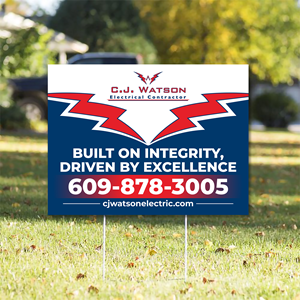 Diseño de Señalética por Imagine design000 para CJ Watson Electrical Contractor | Diseño: #36694954