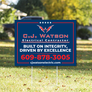 Diseño de Señalética por Imagine design000 para CJ Watson Electrical Contractor | Diseño: #36694975