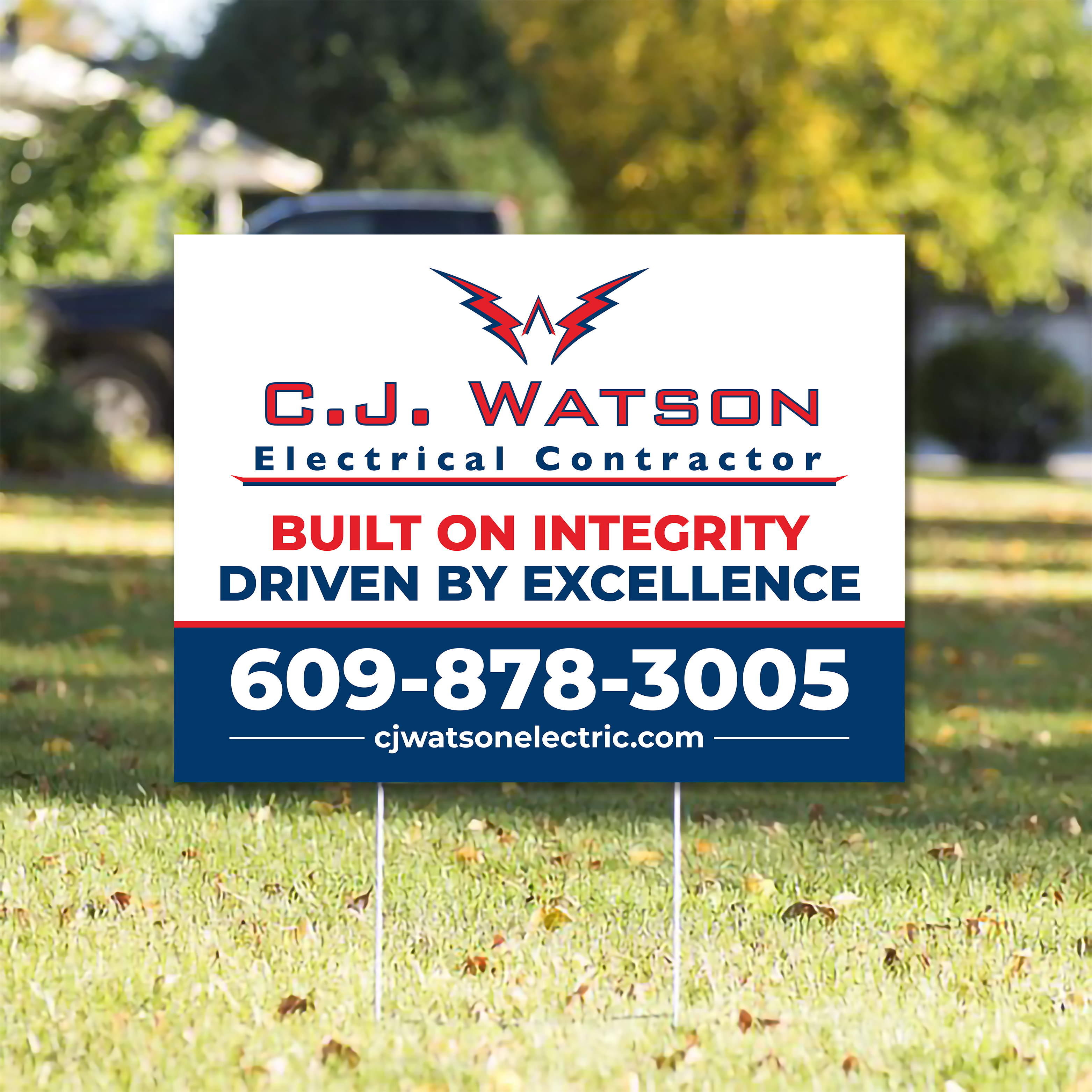 Diseño de Señalética por Imagine design000 para CJ Watson Electrical Contractor | Diseño #36694982