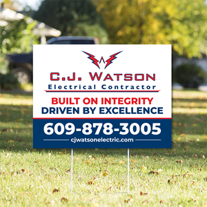 Diseño de Señalética por Imagine design000 para CJ Watson Electrical Contractor | Diseño: #36694982