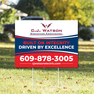 Diseño de Señalética por Imagine design000 para CJ Watson Electrical Contractor | Diseño: #36694990