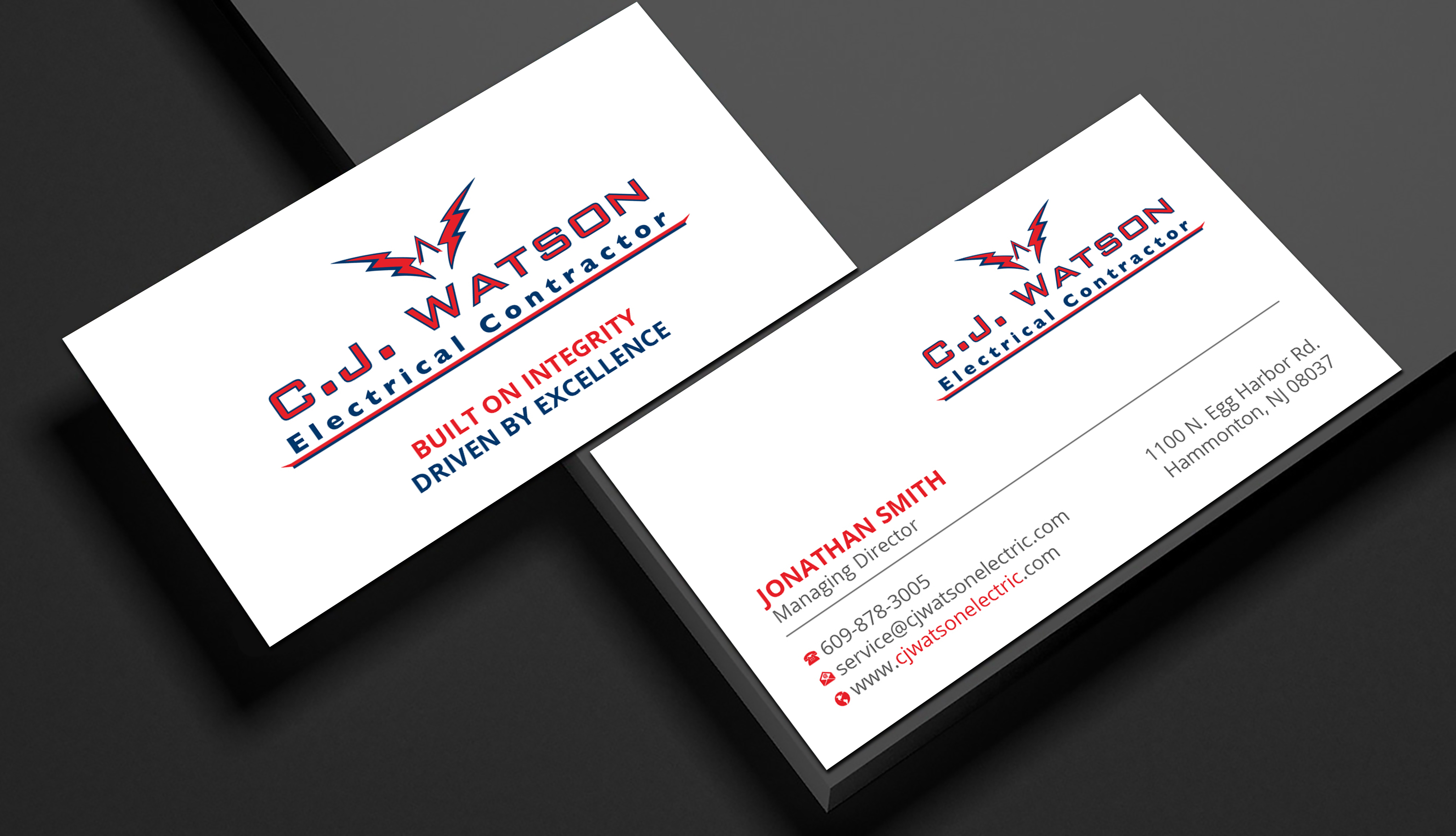 Design de Panneau par Imagine design000 pour CJ Watson Electrical Contractor | Design #36695055