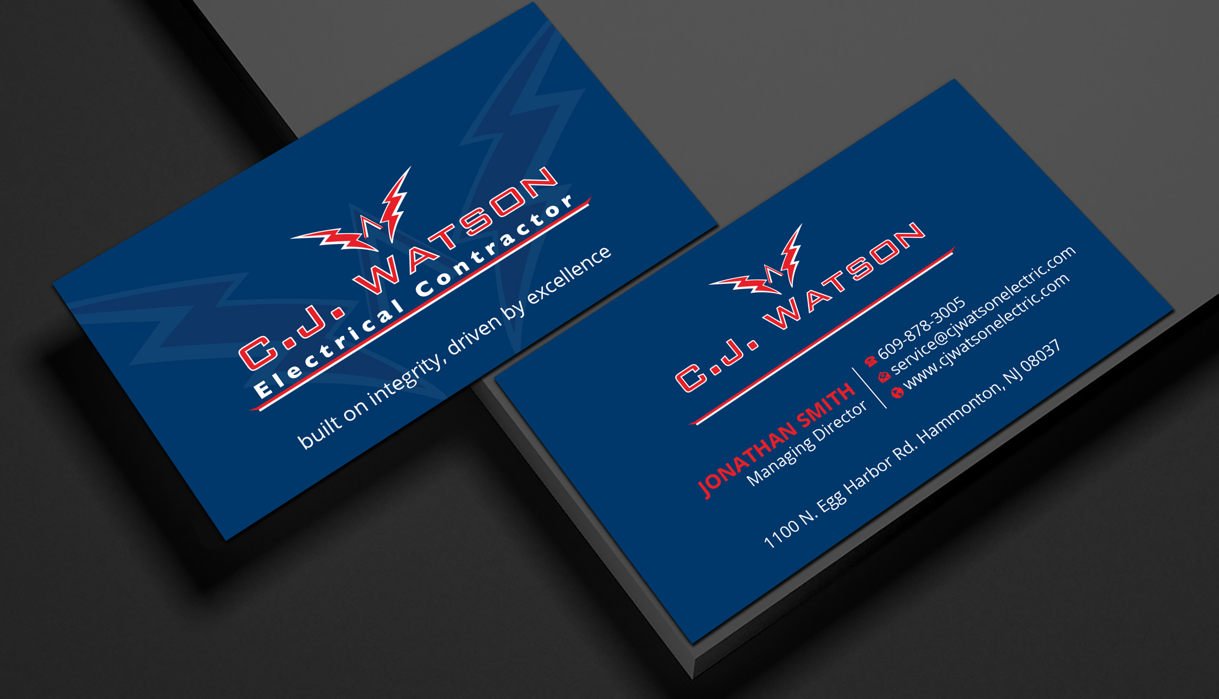 Design de Panneau par Imagine design000 pour CJ Watson Electrical Contractor | Design #36695057