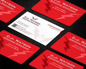 Diseño de Señalética por Imagine design000 para CJ Watson Electrical Contractor | Diseño: #36695067