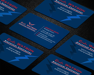 Diseño de Señalética por Imagine design000 para CJ Watson Electrical Contractor | Diseño: #36695068