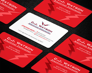 Diseño de Señalética por Imagine design000 para CJ Watson Electrical Contractor | Diseño: #36695072