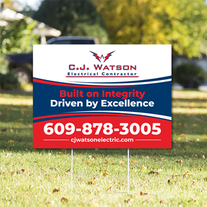 Diseño de Señalética por Imagine design000 para CJ Watson Electrical Contractor | Diseño: #36708025