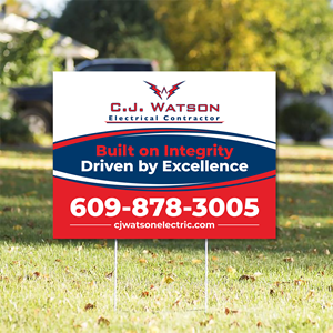 Diseño de Señalética por Imagine design000 para CJ Watson Electrical Contractor | Diseño: #36708029