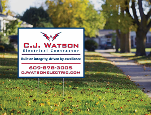 Diseño de Señalética por Maestroto para CJ Watson Electrical Contractor | Diseño #36698135