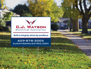 Diseño de Señalética por Maestroto para CJ Watson Electrical Contractor | Diseño: #36698173