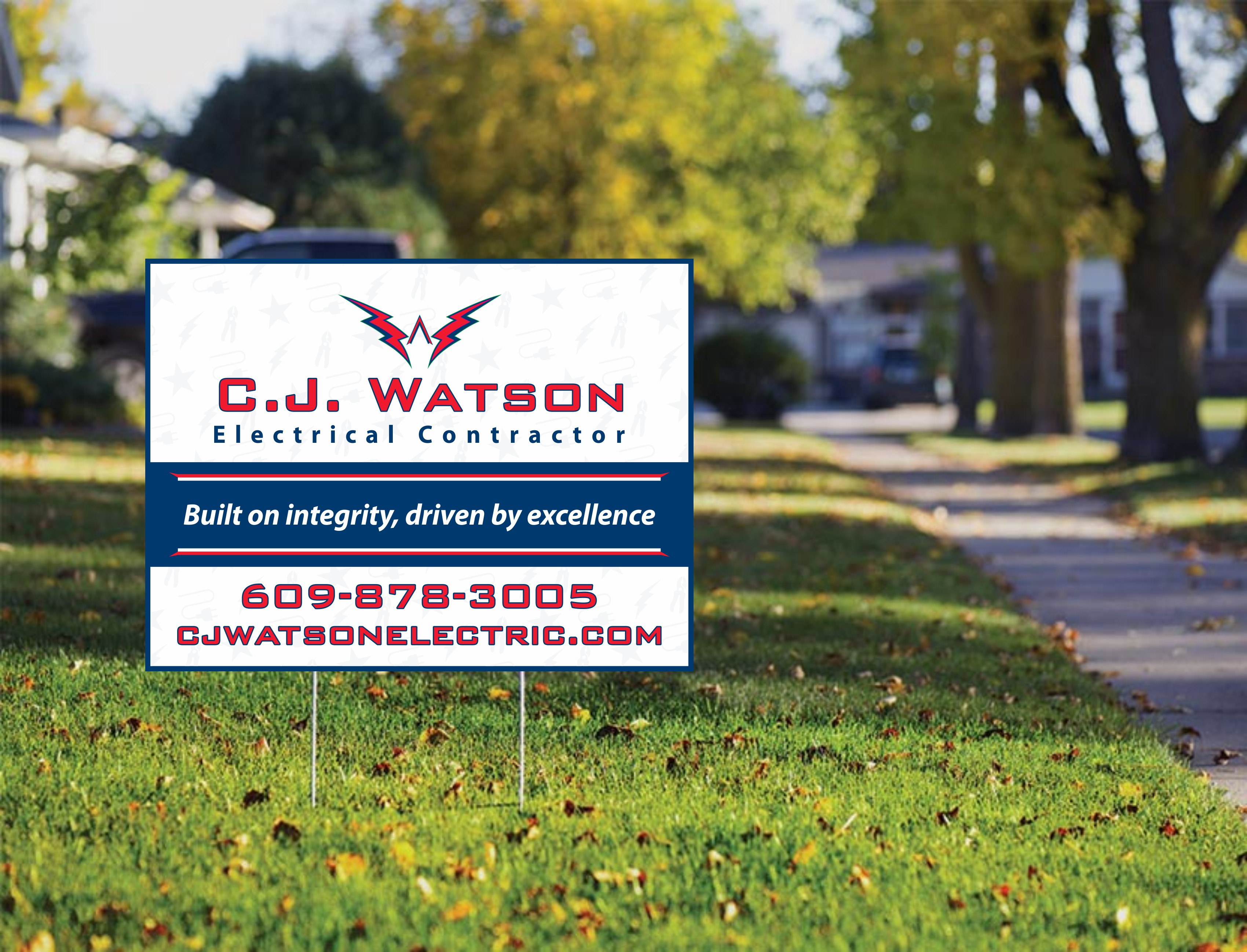 Diseño de Señalética por Maestroto para CJ Watson Electrical Contractor | Diseño #36698256