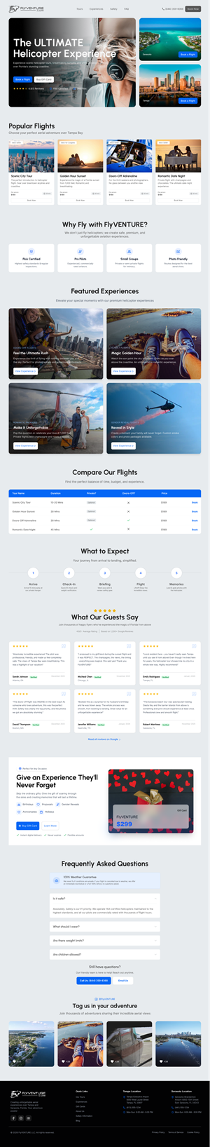 Wordpress Design by AAA Studio for Heli Aviation Florida, LLC | Design: #36717447