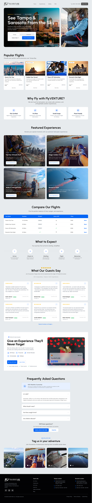 Wordpress Design by AAA Studio for Heli Aviation Florida, LLC | Design: #36717499