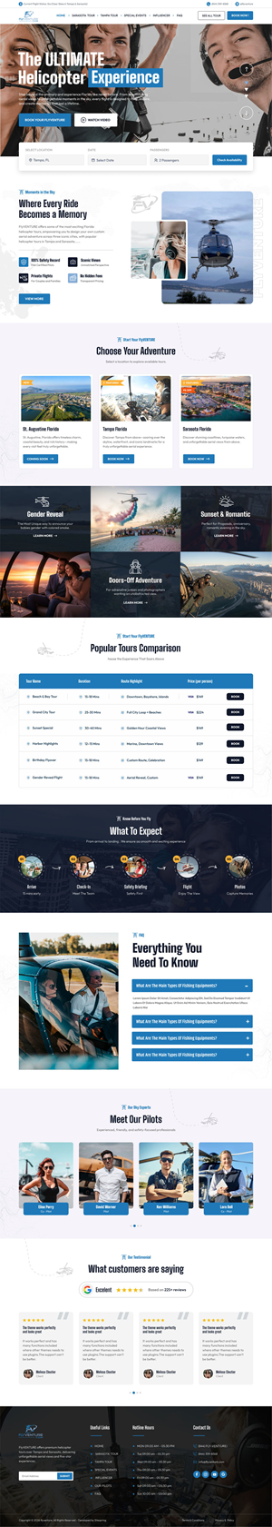 Wordpress Design by Ascinate for Heli Aviation Florida, LLC | Design #36711494