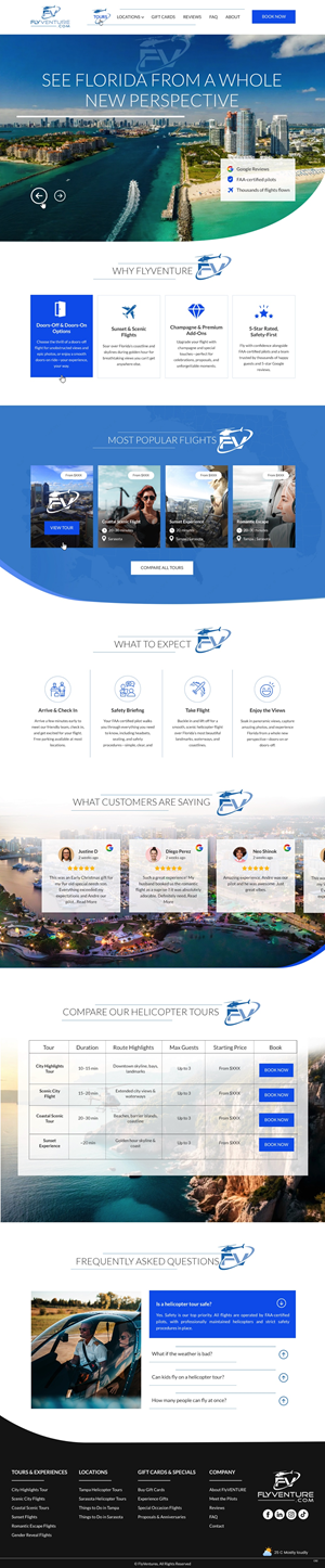 Wordpress Design by pb for Heli Aviation Florida, LLC | Design #36706386