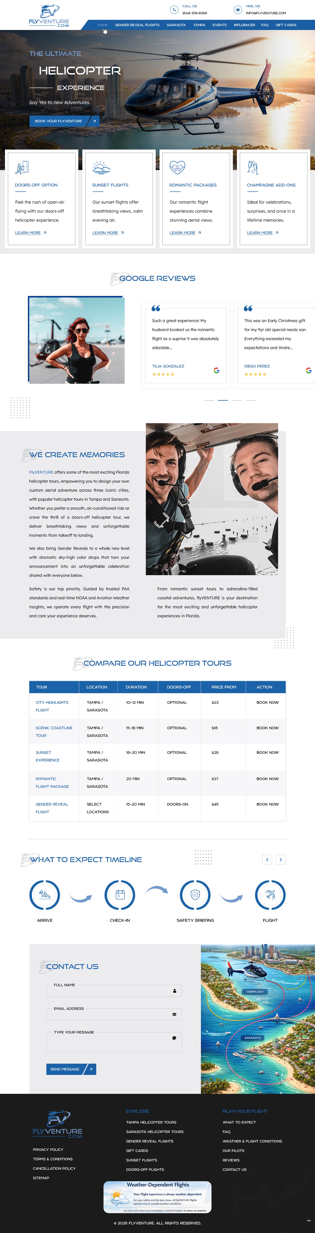 Wordpress Design by pb for Heli Aviation Florida, LLC | Design #36706387