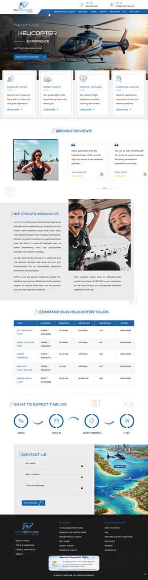 Wordpress Design by pb for Heli Aviation Florida, LLC | Design: #36706387