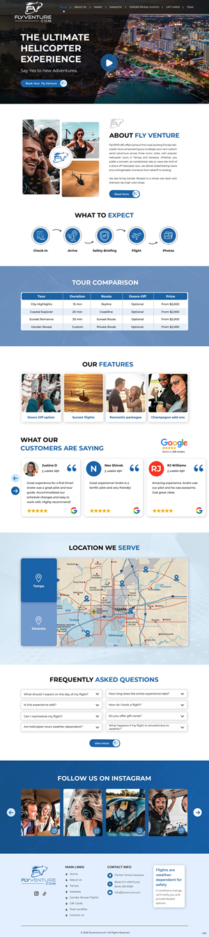 Wordpress Design by pb for Heli Aviation Florida, LLC | Design: #36711913