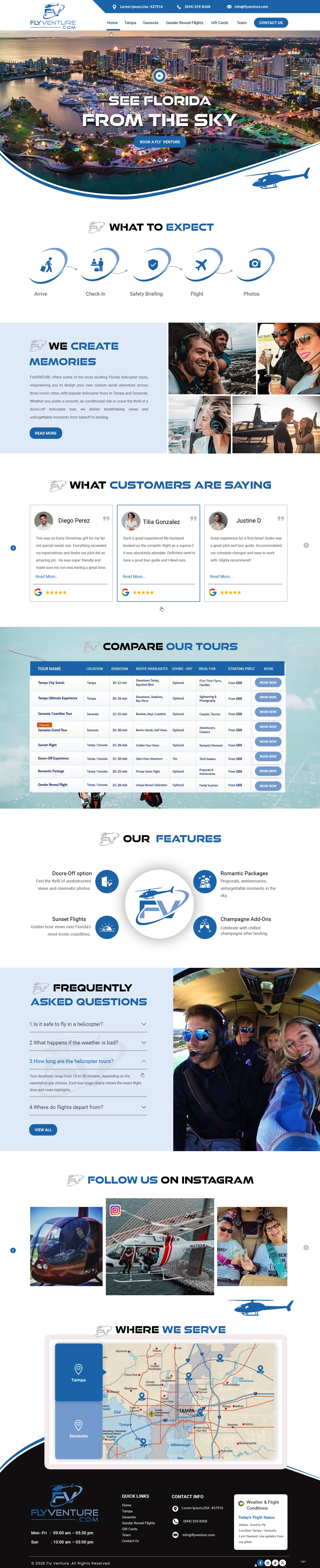 Wordpress Design by pb for Heli Aviation Florida, LLC | Design #36711917