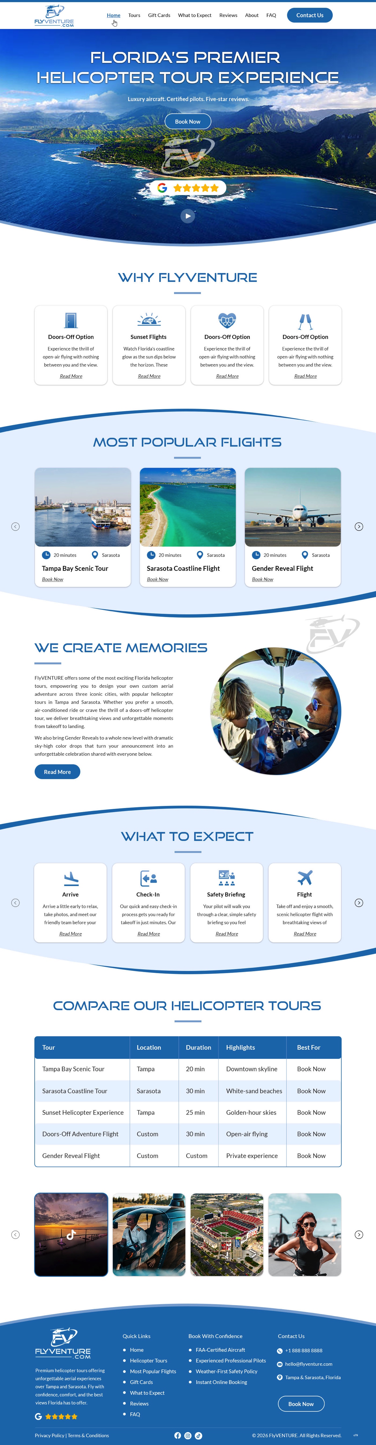 Wordpress Design by pb for Heli Aviation Florida, LLC | Design #36711918