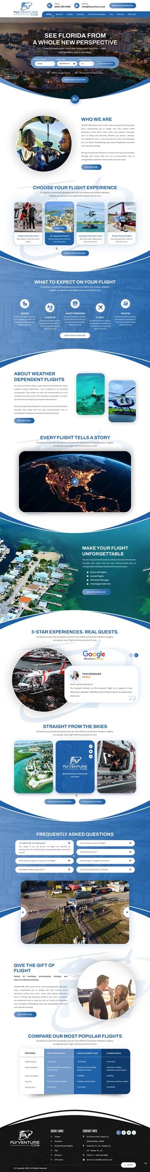 Wordpress Design by pb for Heli Aviation Florida, LLC | Design: #36711920
