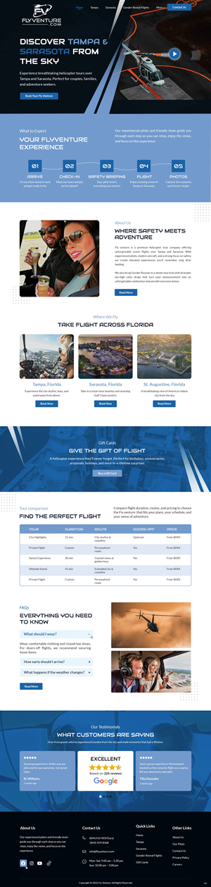Wordpress Design by pb for Heli Aviation Florida, LLC | Design: #36711926