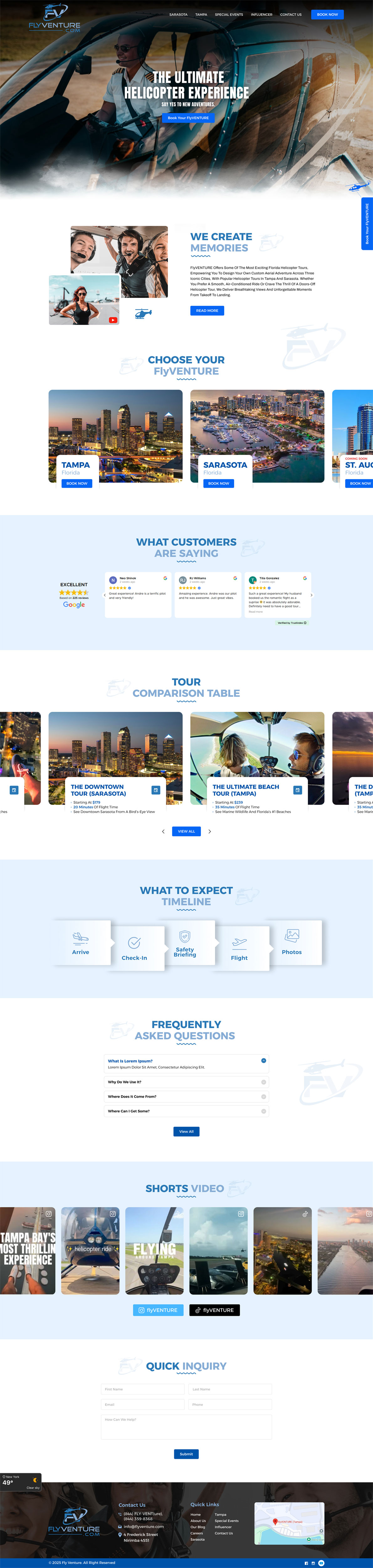 Wordpress Design by Ved Web Services for Heli Aviation Florida, LLC | Design #36711597