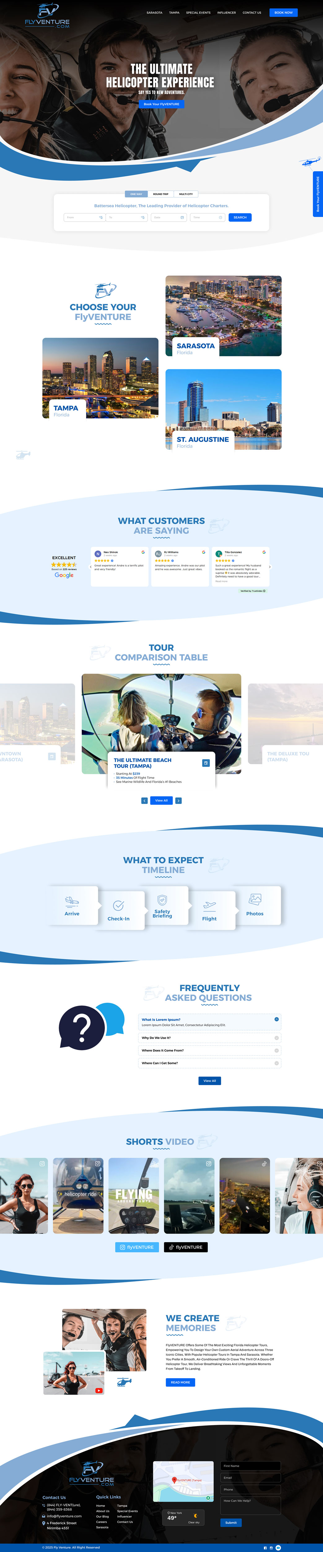 Wordpress Design by Ved Web Services for Heli Aviation Florida, LLC | Design #36711598