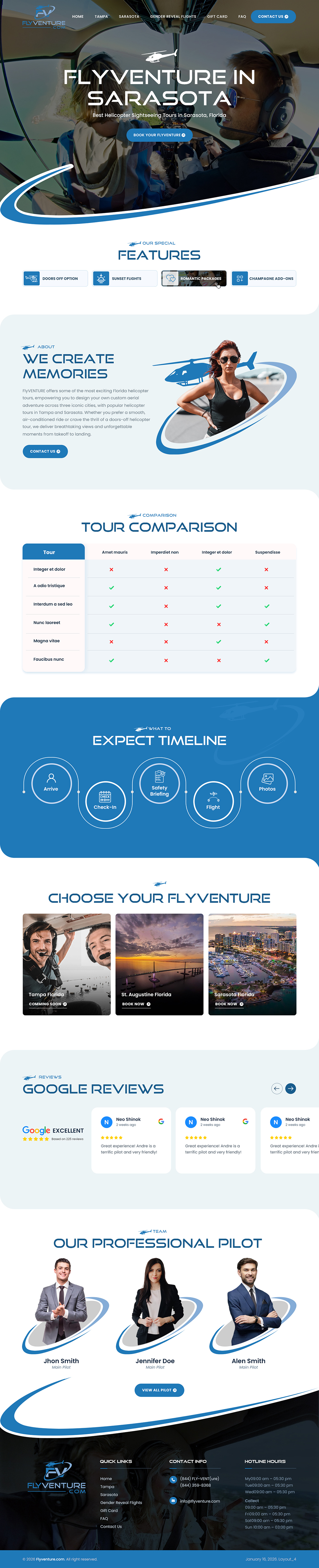 Wordpress Design by sai.designer87 for Heli Aviation Florida, LLC | Design #36729544