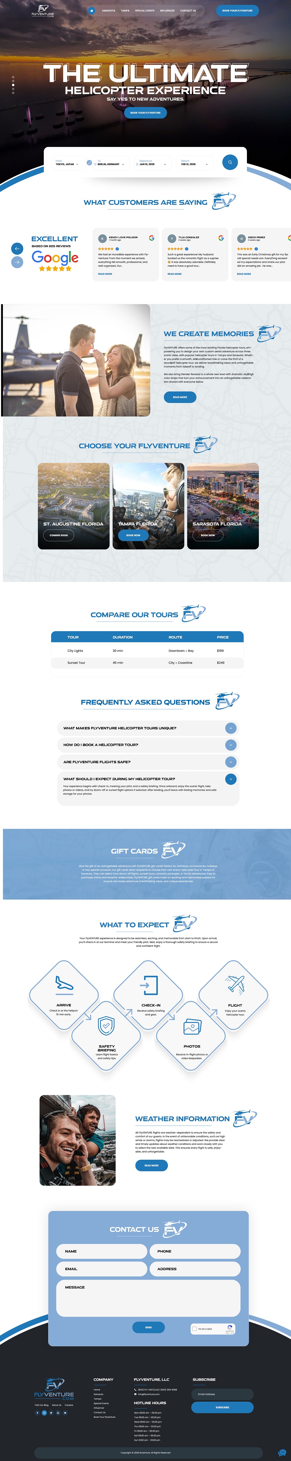 Wordpress Design by NZ Creatives for Heli Aviation Florida, LLC | Design #36706102