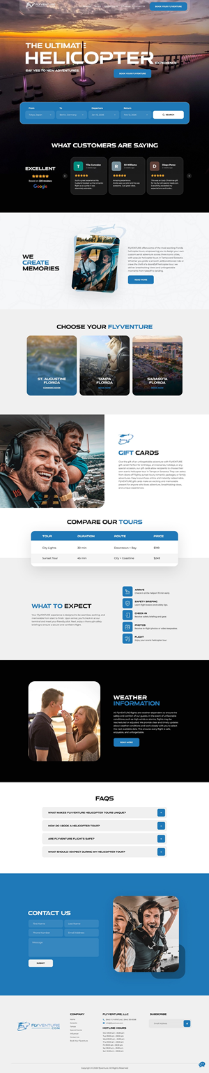 Wordpress Design by NZ Creatives for Heli Aviation Florida, LLC | Design: #36706103