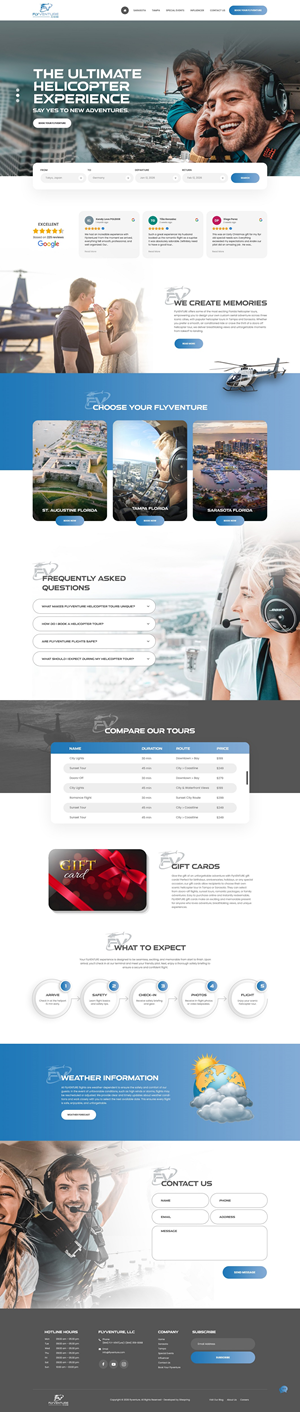 Wordpress Design by NZ Creatives for Heli Aviation Florida, LLC | Design: #36706104