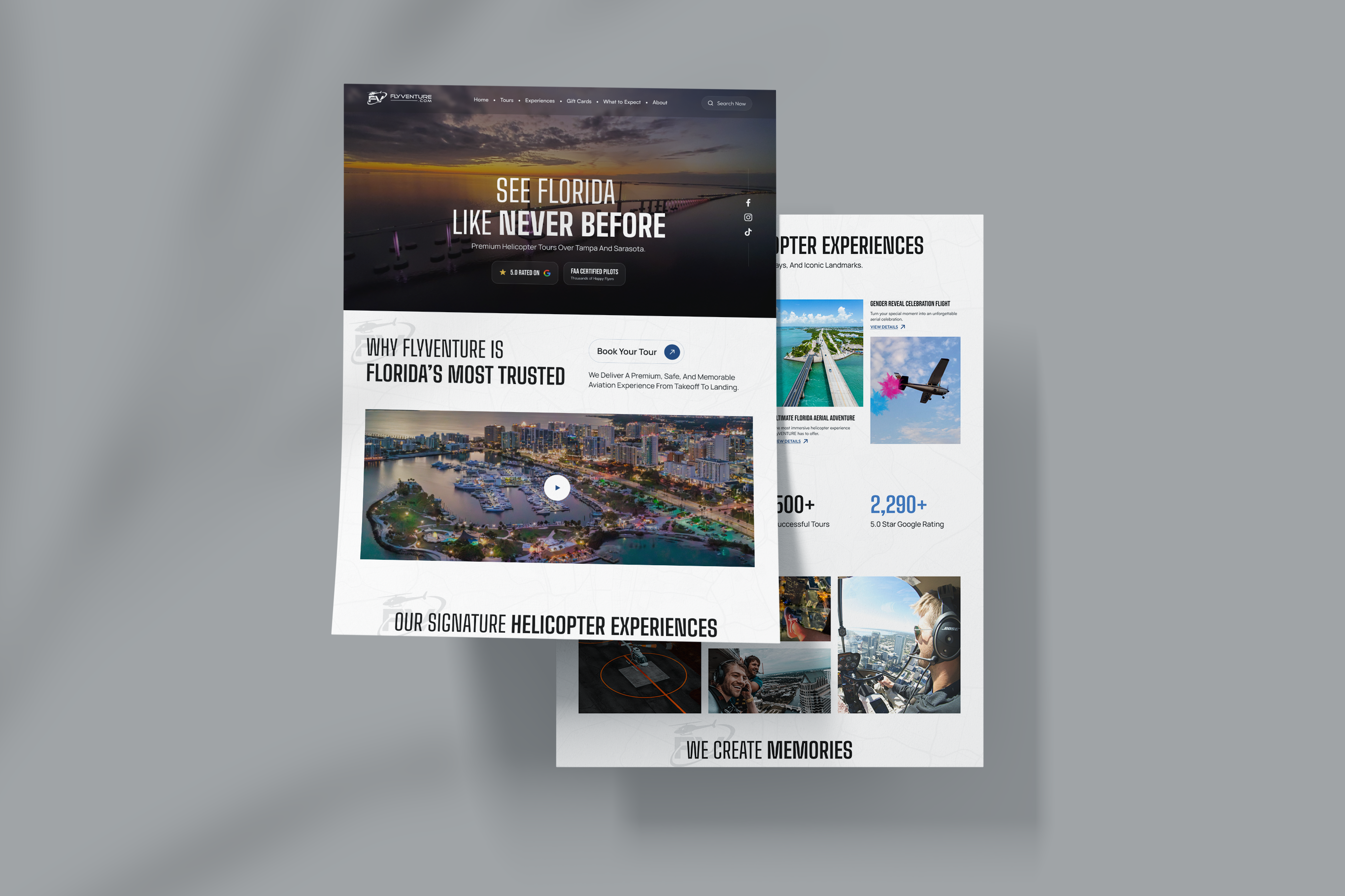 Wordpress Design by Design Reflector for Heli Aviation Florida, LLC | Design #36716480