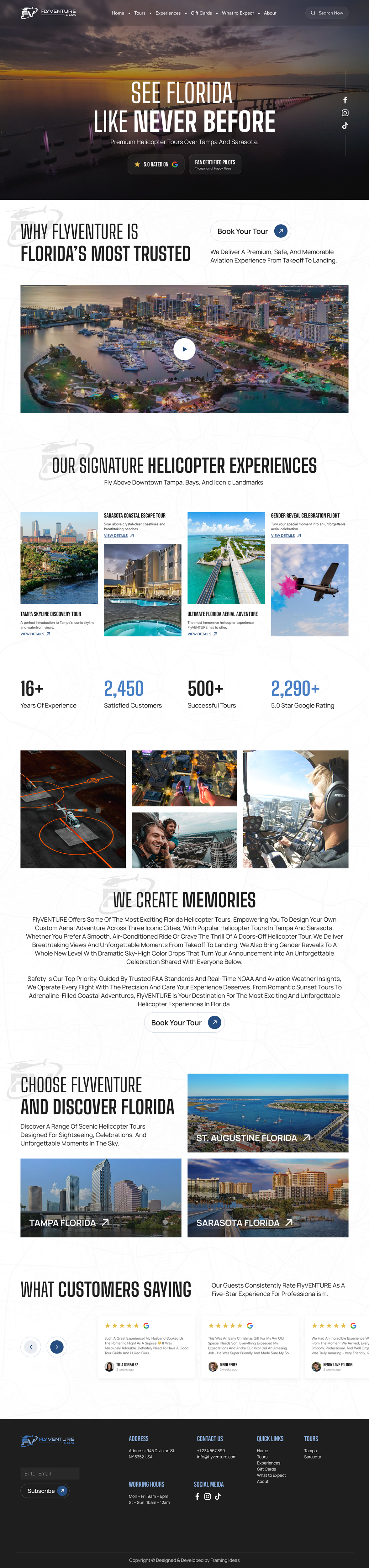 Wordpress Design by Design Reflector for Heli Aviation Florida, LLC | Design #36716576