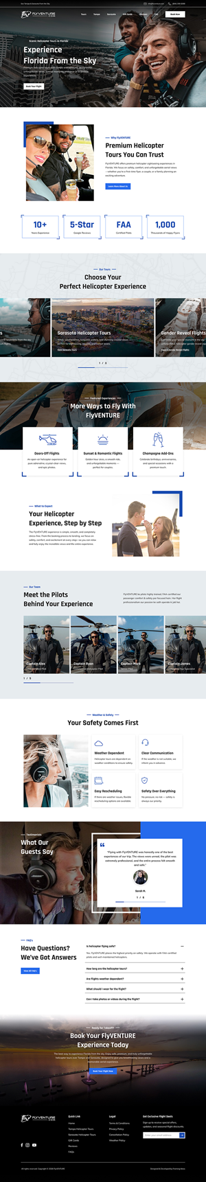 Wordpress Design by Design Reflector for Heli Aviation Florida, LLC | Design: #36734090
