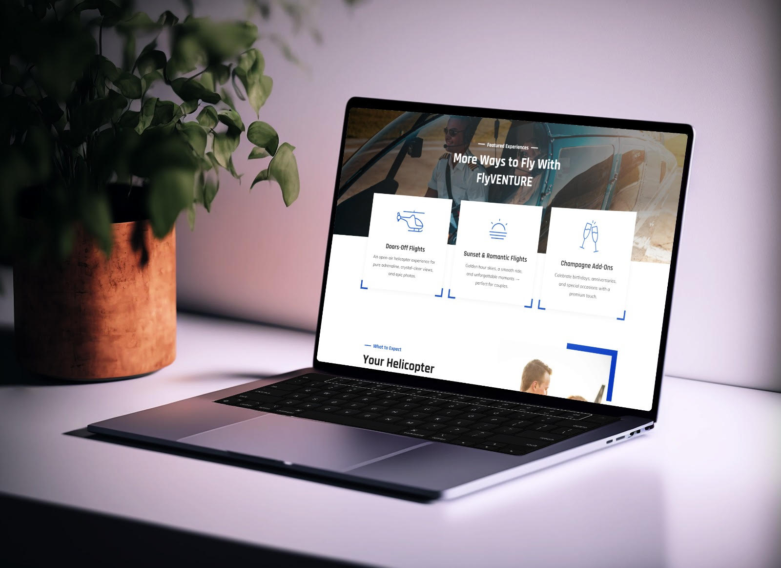 Wordpress Design by Design Reflector for Heli Aviation Florida, LLC | Design #36734092