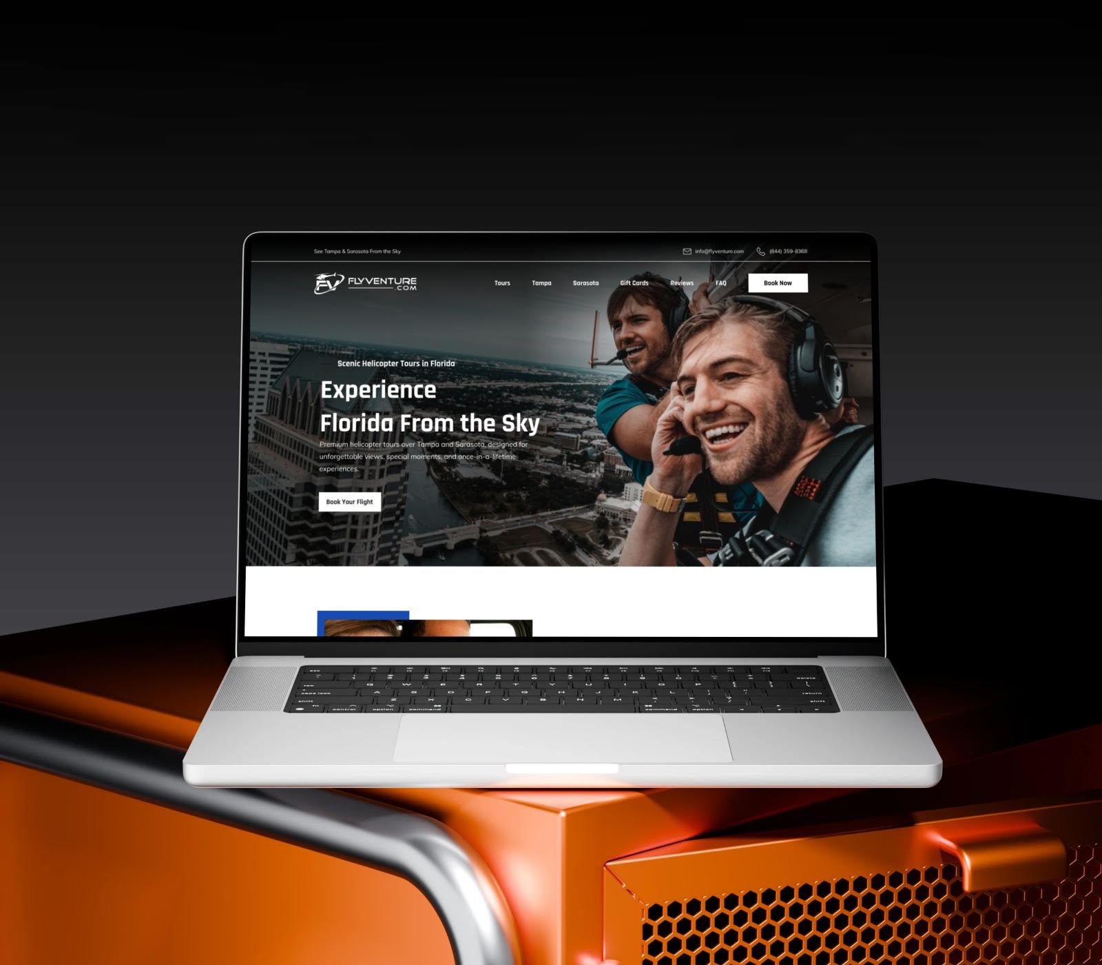 Wordpress Design by Design Reflector for Heli Aviation Florida, LLC | Design #36734093