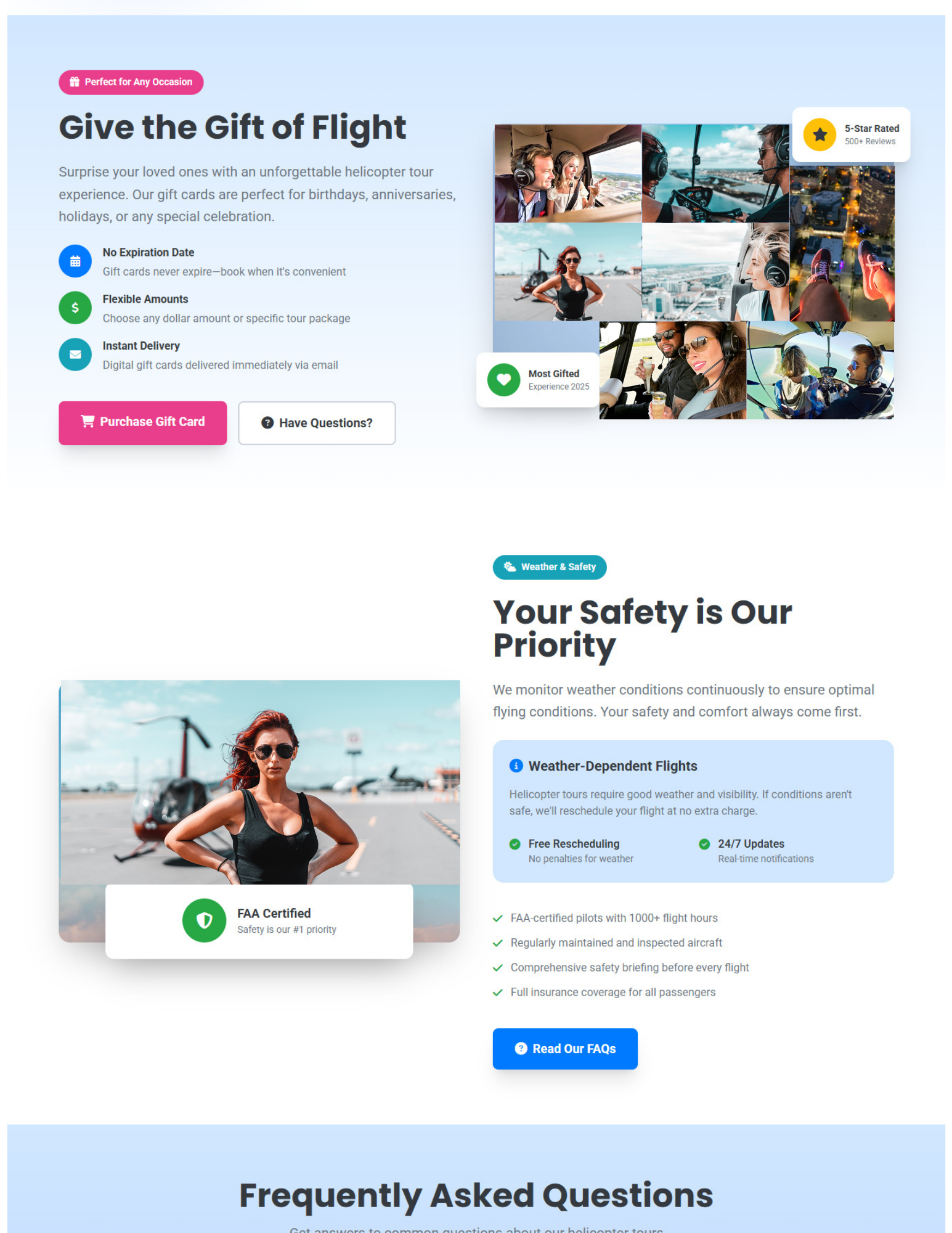 Wordpress Design by Parakrama 4 for Heli Aviation Florida, LLC | Design #36720549