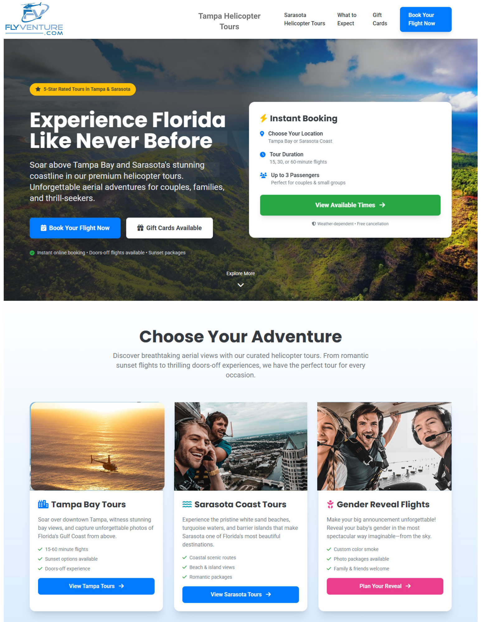 Wordpress Design by Parakrama 4 for Heli Aviation Florida, LLC | Design #36720550
