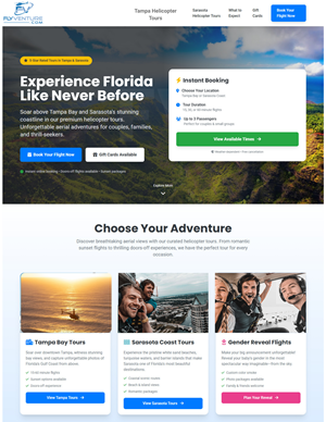 Wordpress Design by Parakrama 4 for Heli Aviation Florida, LLC | Design: #36720550