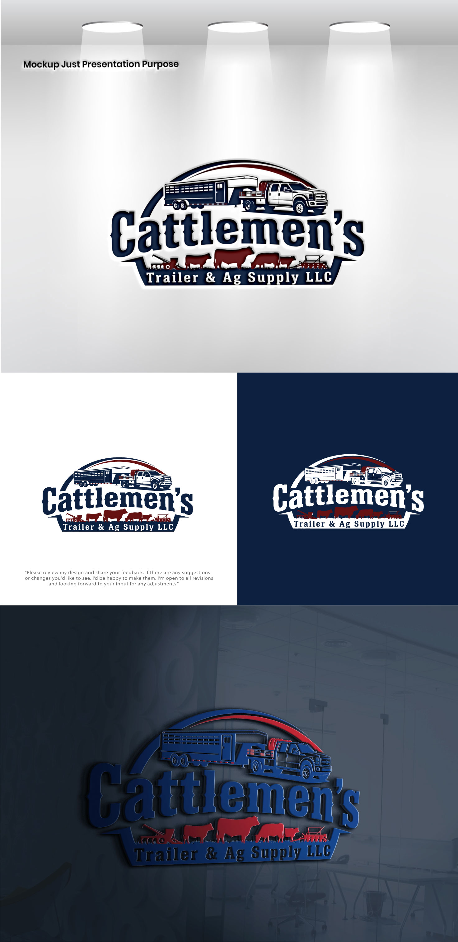 Logo Design by VectorForge for Cattlemen's Trailer Sales & Ag Supply | Design #36734419