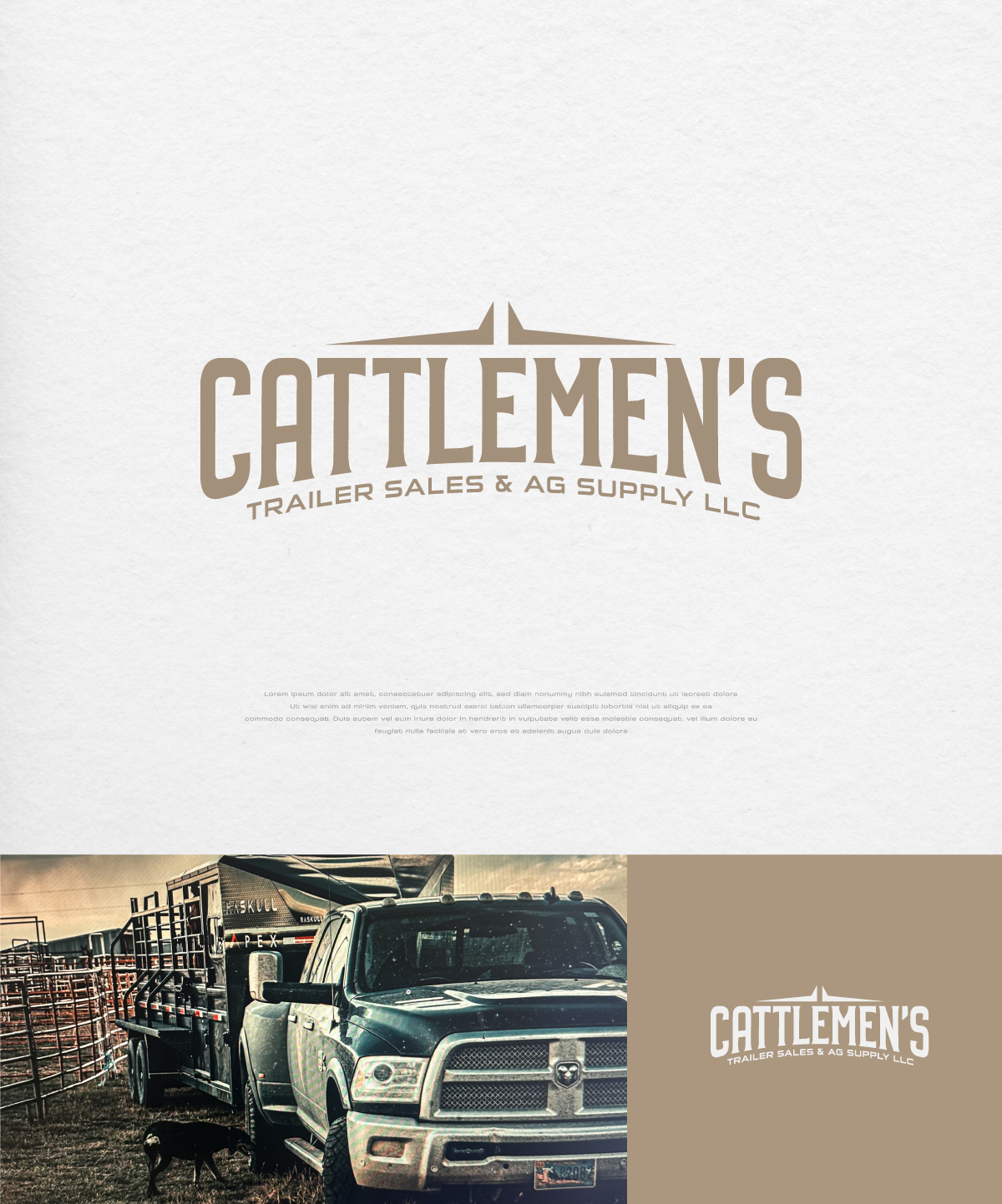 Logo Design by apik. for Cattlemen's Trailer Sales & Ag Supply | Design #36709683