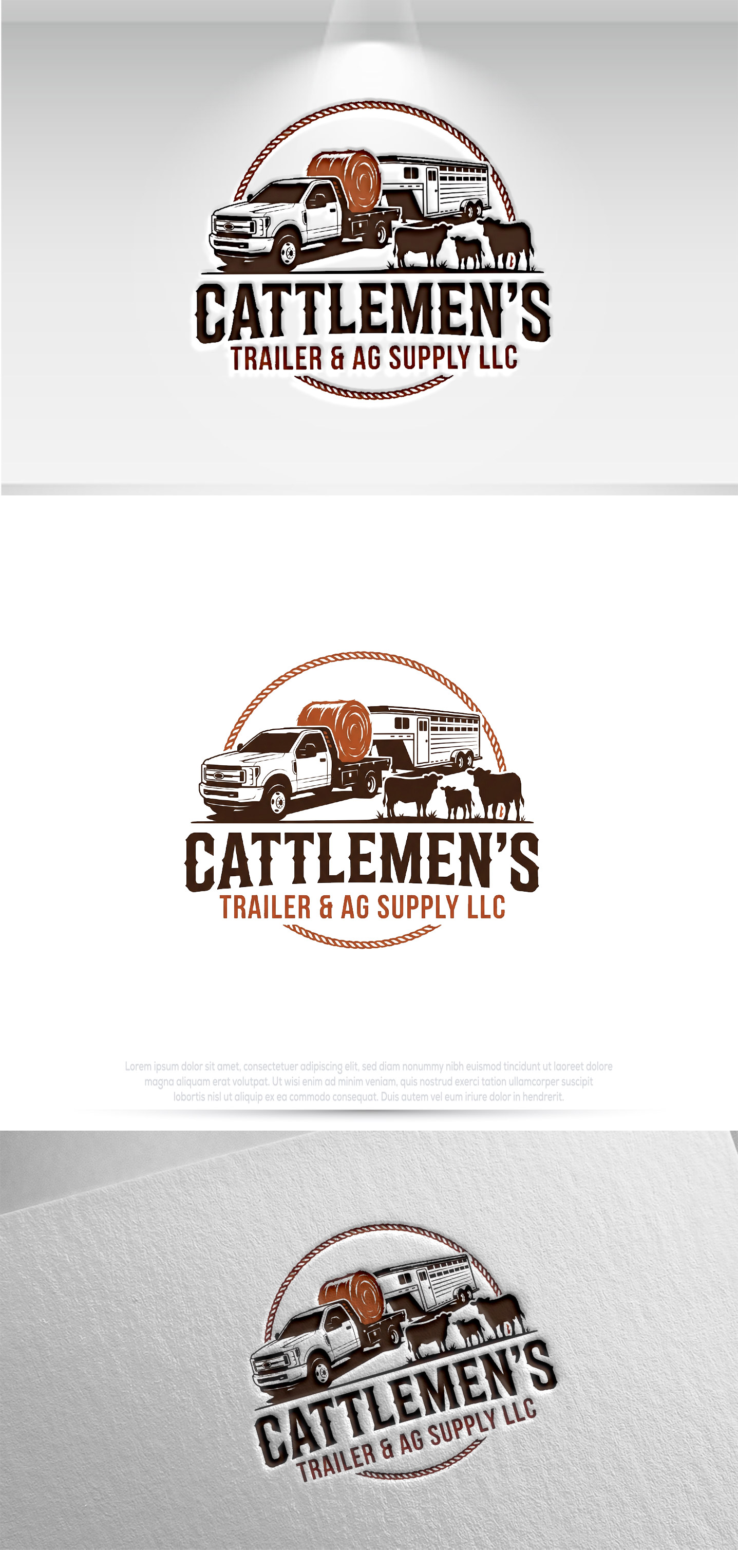 Logo Design by Pilot_DesignR™ for Cattlemen's Trailer Sales & Ag Supply | Design #36740033
