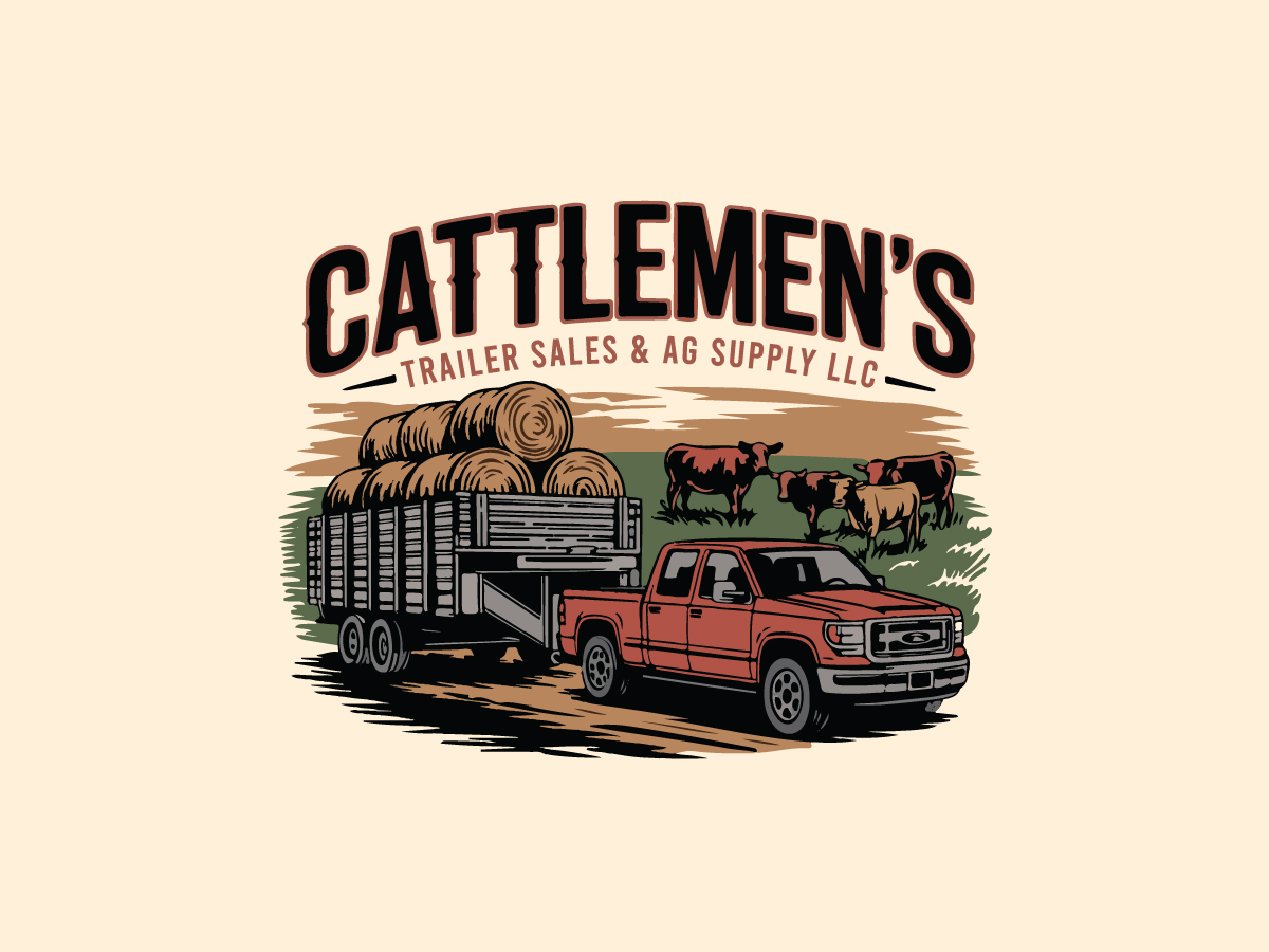Logo-Design von yozdesign für Cattlemen's Trailer Sales & Ag Supply | Design #36709606