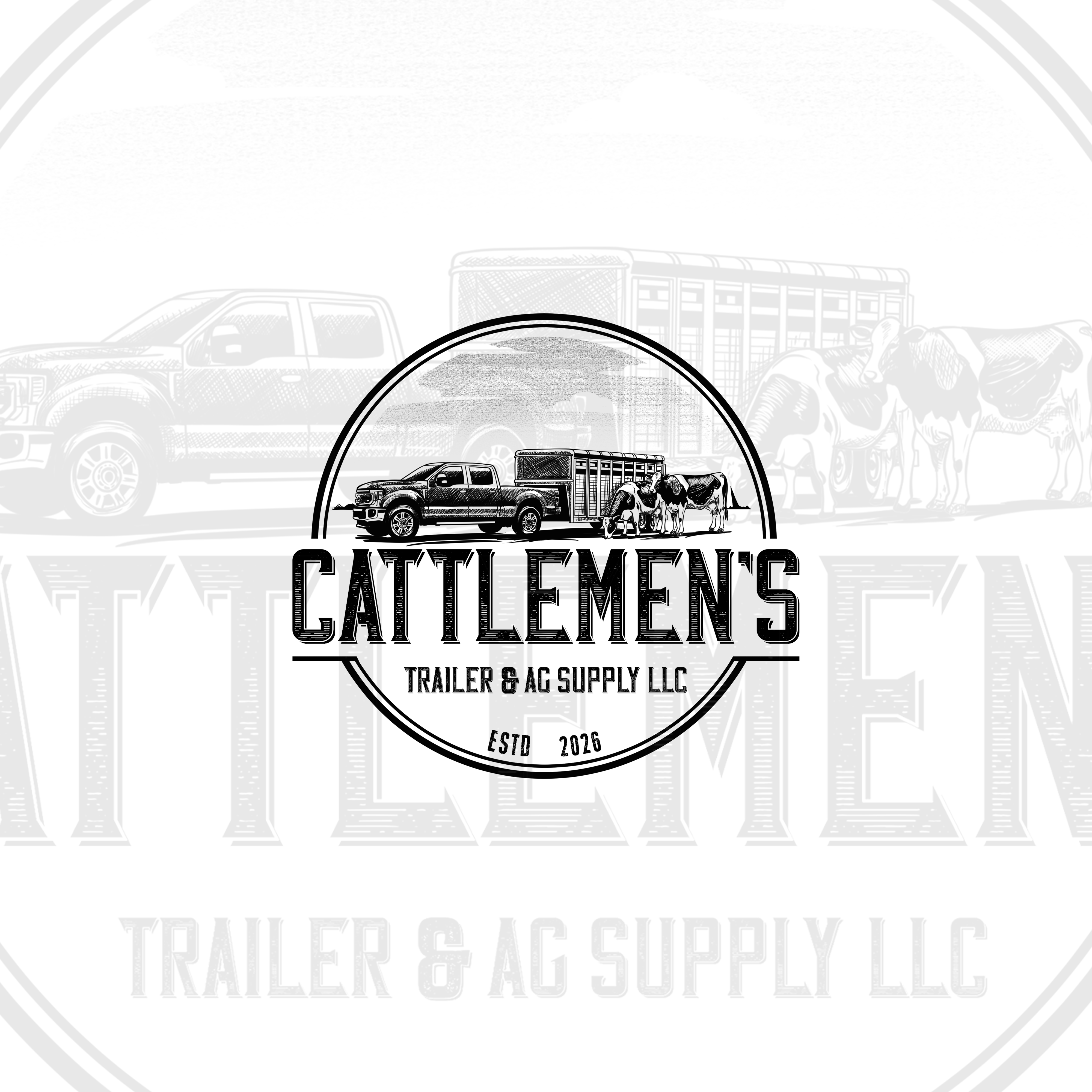 Logo Design by Fortunate Studio for Cattlemen's Trailer Sales & Ag Supply | Design #36732135