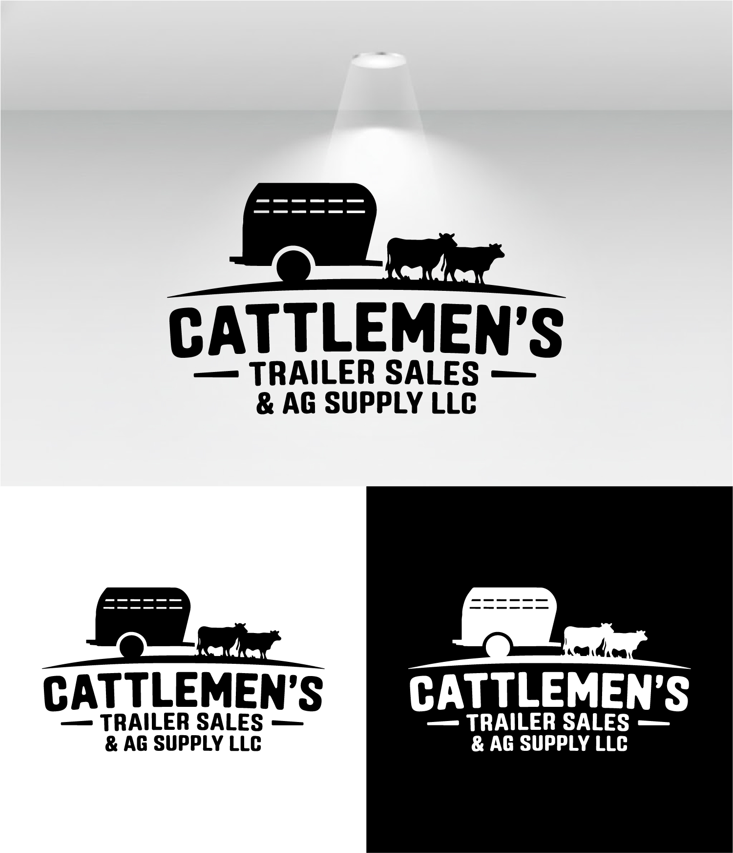 Logo Design by Art by Rose for Cattlemen's Trailer Sales & Ag Supply | Design #36724335