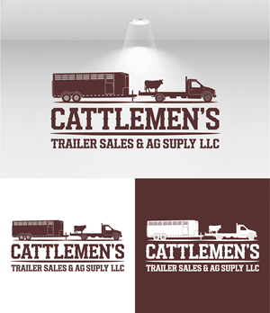Logo Design by Art by Rose for Cattlemen's Trailer Sales & Ag Supply | Design: #36724341