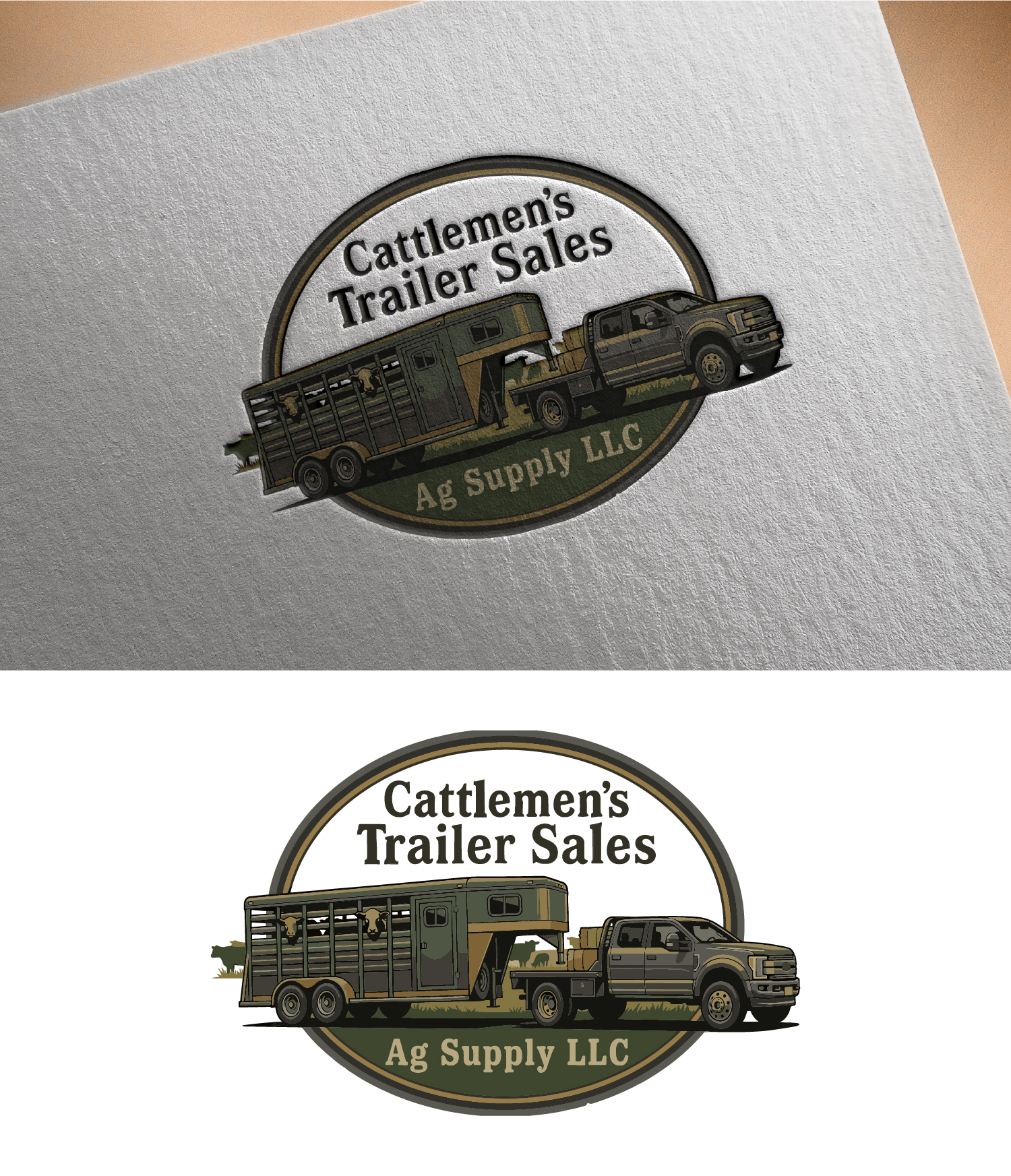 Logo Design by Art by Rose for Cattlemen's Trailer Sales & Ag Supply | Design #36724342