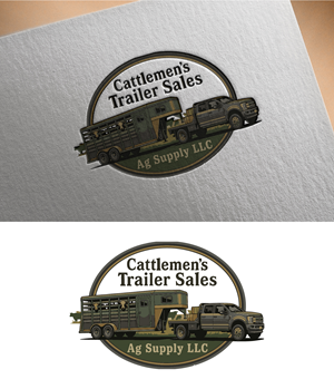 Logo Design by Art by Rose for Cattlemen's Trailer Sales & Ag Supply | Design: #36724342